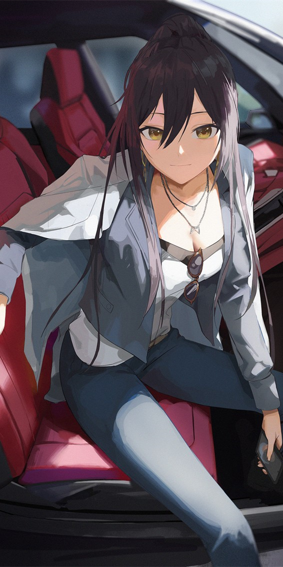 《偶像大师 shiny colors》白瀬咲耶,动漫全面屏壁纸