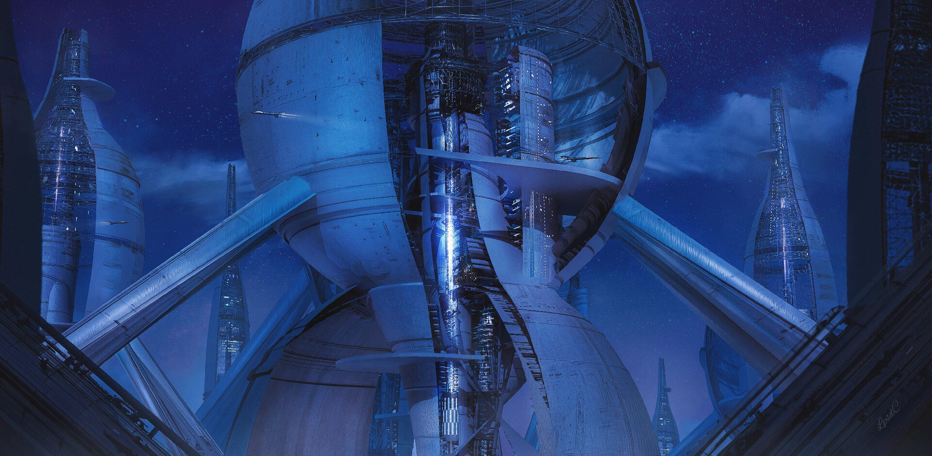 科幻感插画!未来感