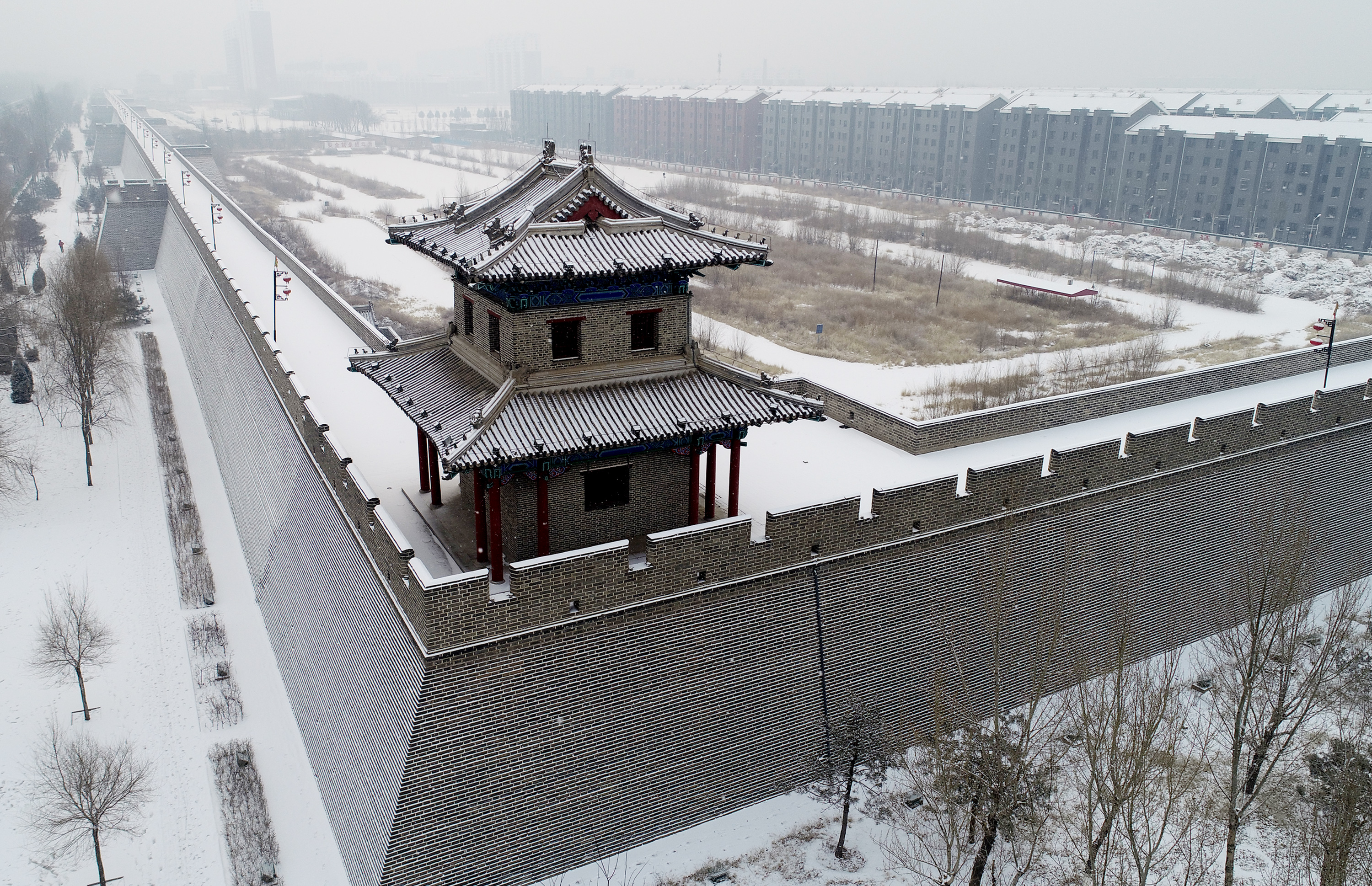 宣化雪景图片图片