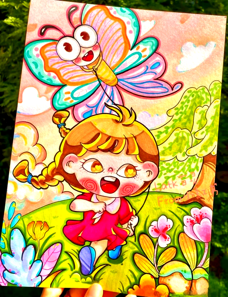 精选马克笔儿童画绘画作品范例参考集,美轮美奂!