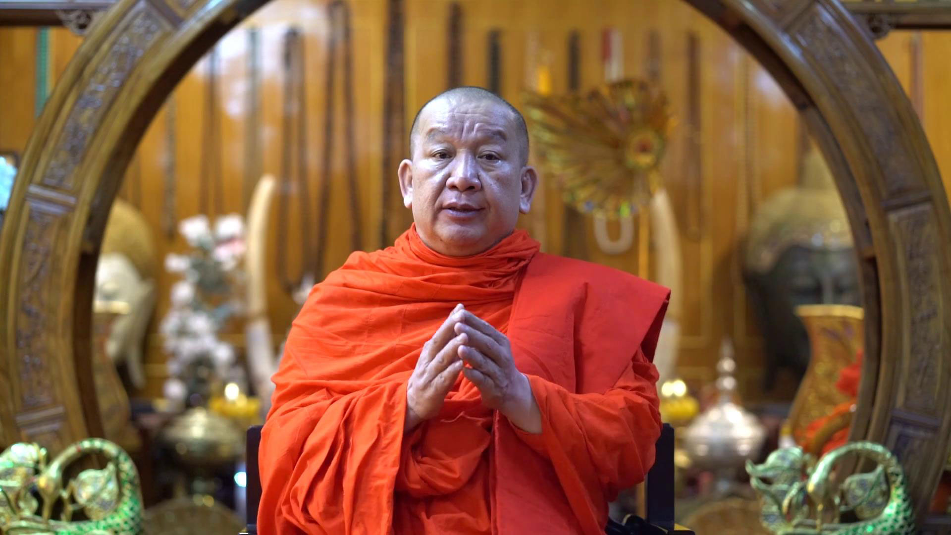 中国佛教协会副会长帕松列龙庄勐祝福傣历1384新年