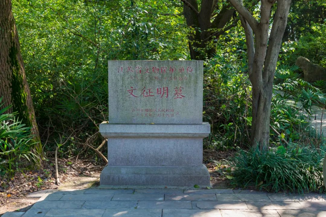 后世流芳民国《吴县志》载:"翰林院待诏文徵明墓,在虎邱桐桥东北九都