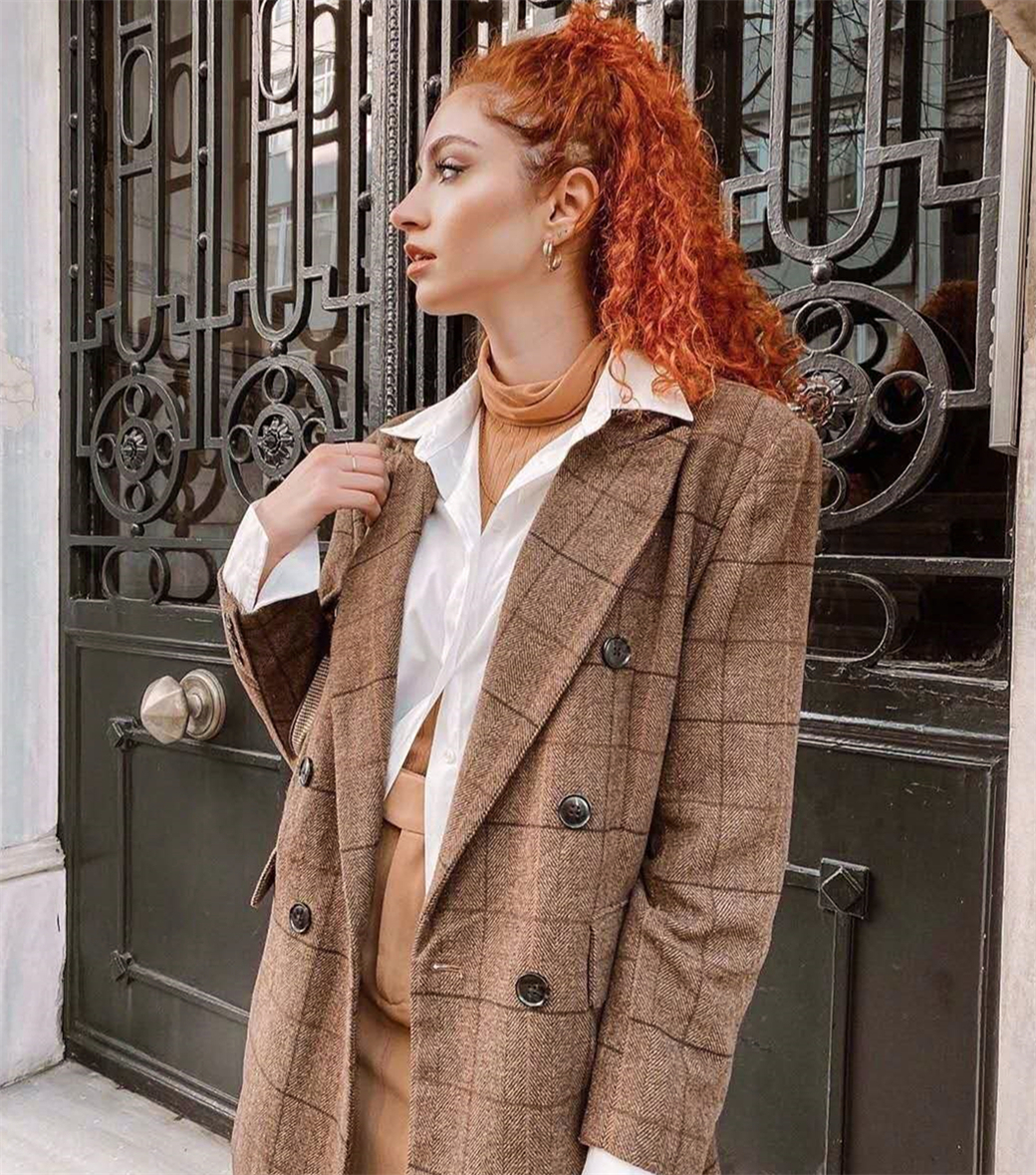 知性欧美范穿搭系列,直撩你心弦,时髦lever直线上升