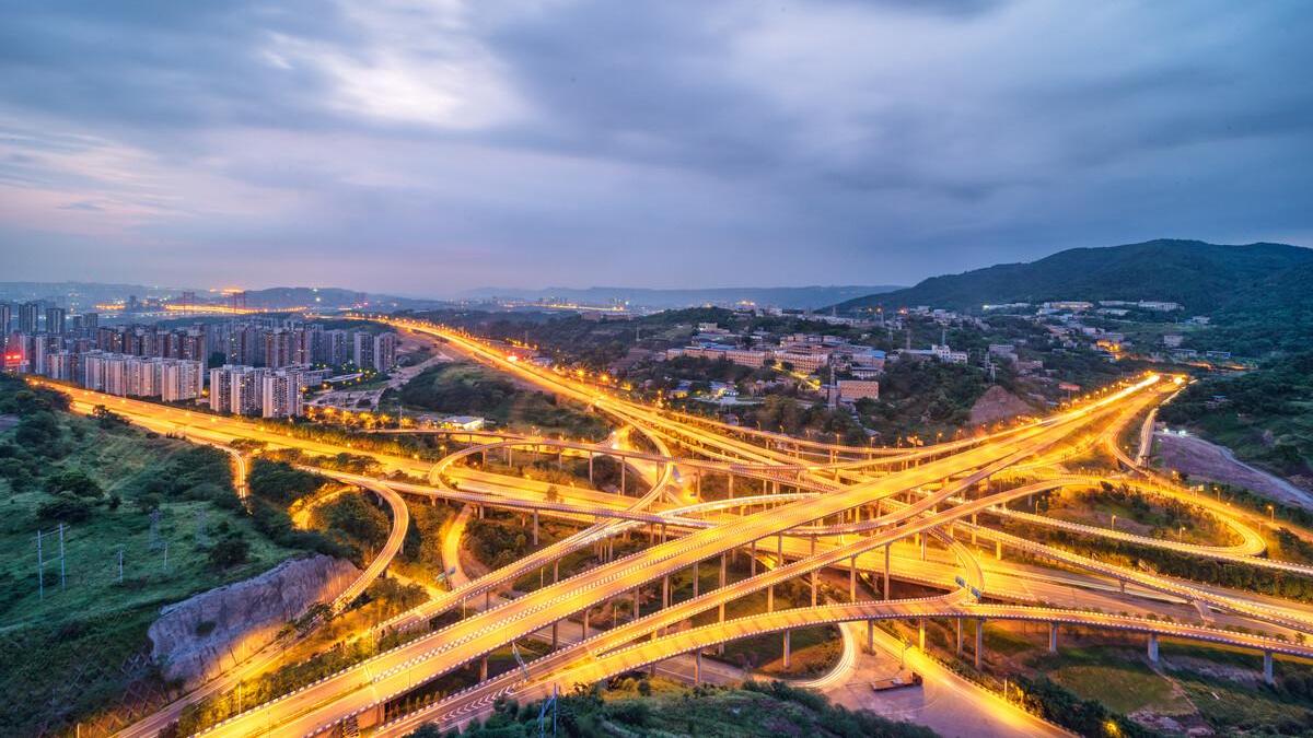 太复杂了!重庆8d立交桥,叠罗汉一般,纵横交错通四方