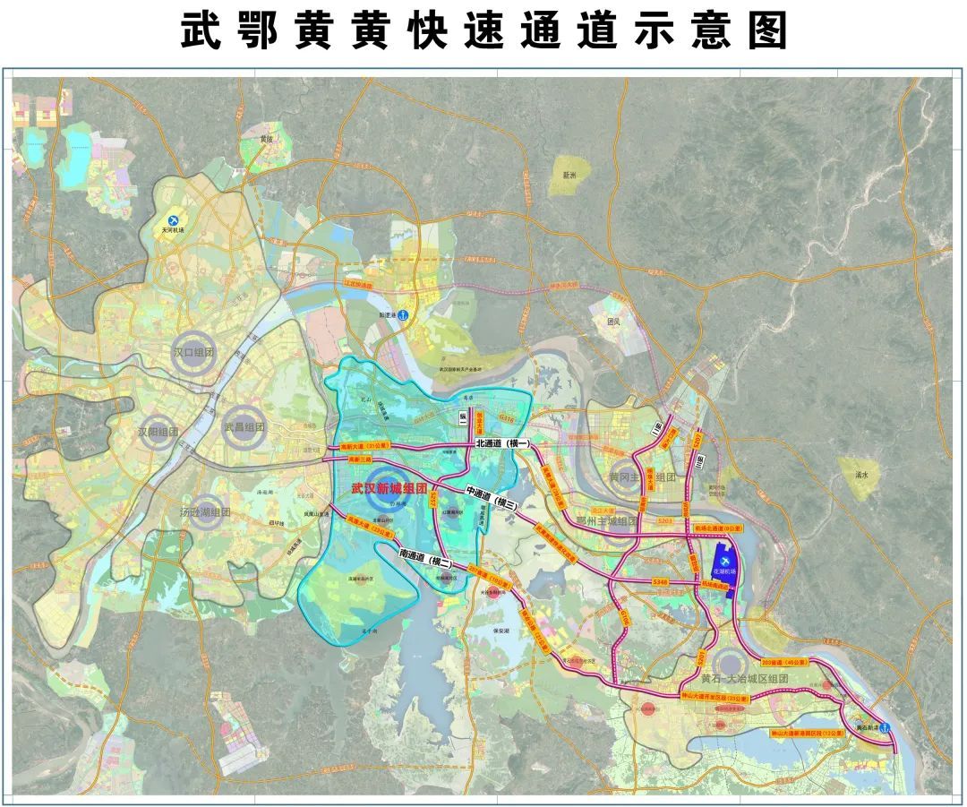 黄石南北大通道路线图图片