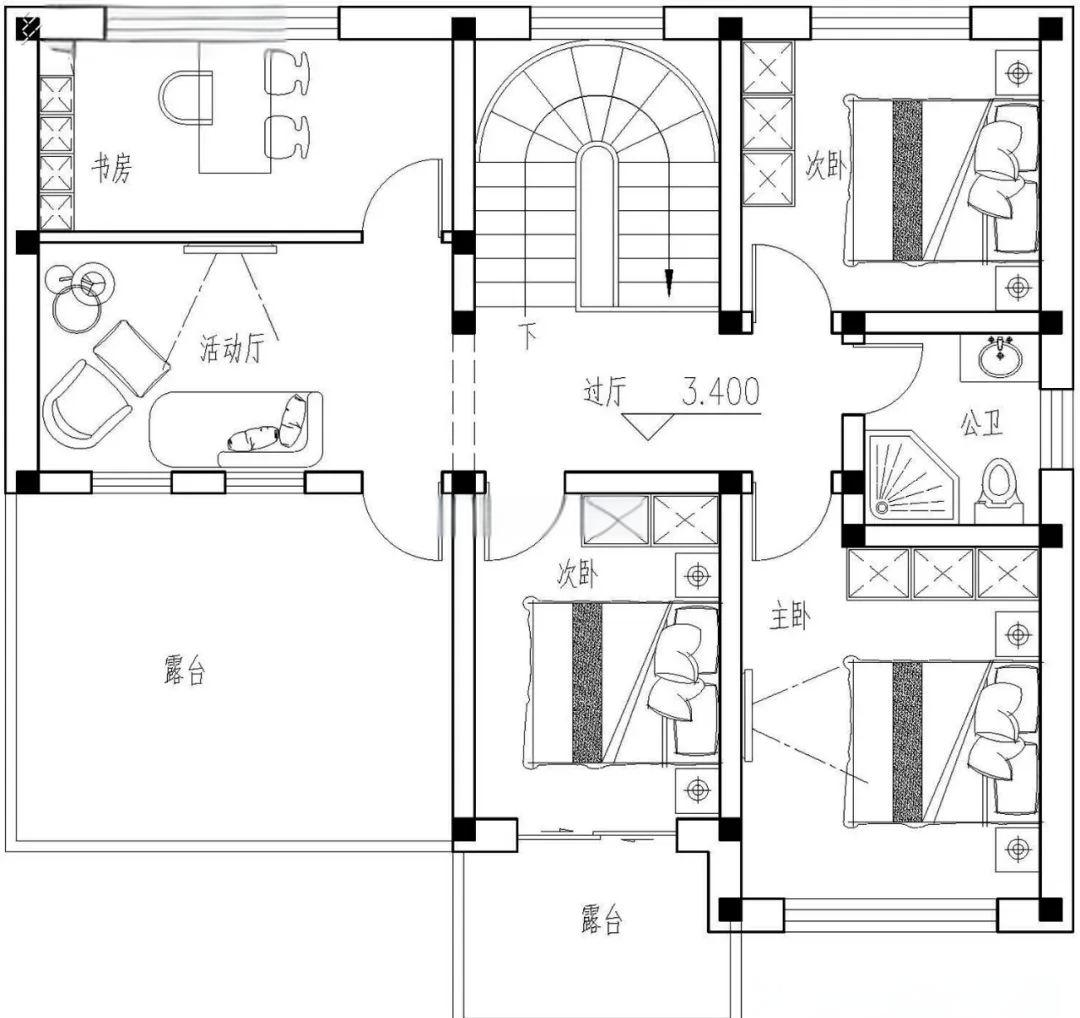 多款三开间别墅自建房设计图纸,打造独特建筑风格
