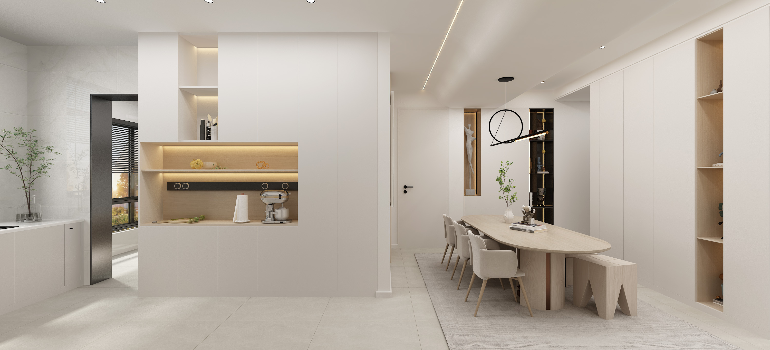 沈阳九号大宅装饰分享135㎡现代简约风格效果图