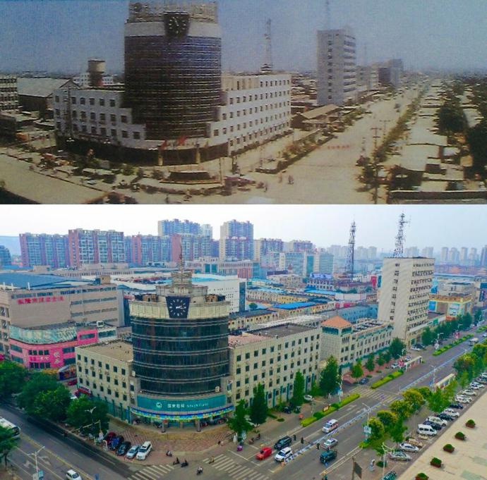 河北唐山:滦南新旧照片对比 见证城市新面貌