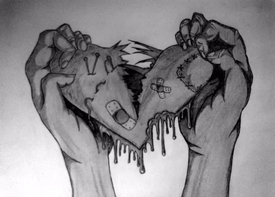 众多令人心碎的「心碎图」,揭示爱情中的痛苦与背叛!