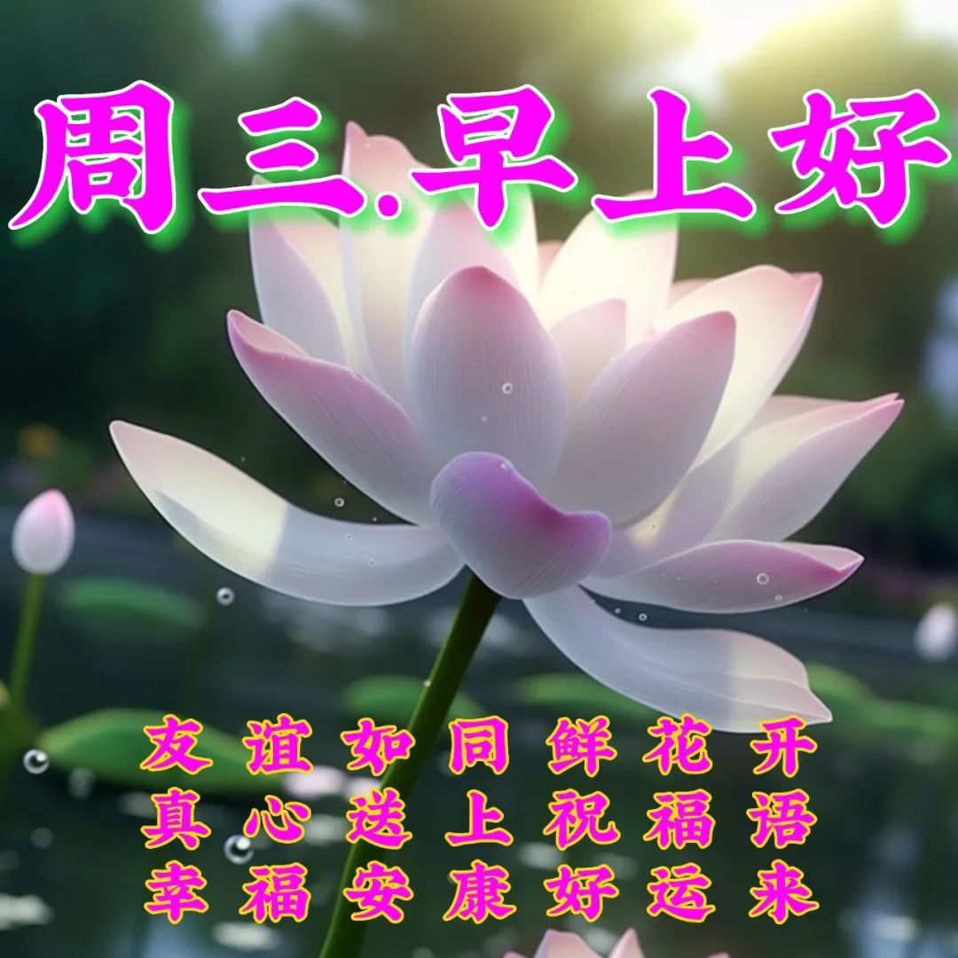 7月26日周三早上好,祝福语图片早安问候语
