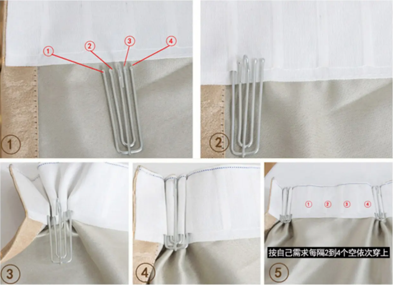 窗帘绳子拴法图片