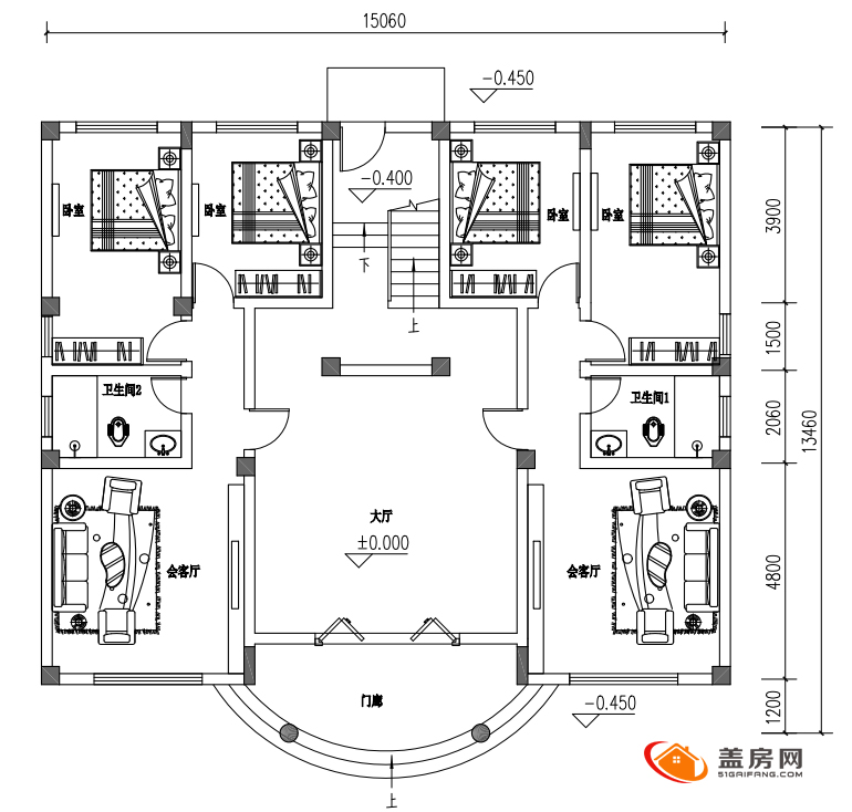 农村自建宾馆设计图图片