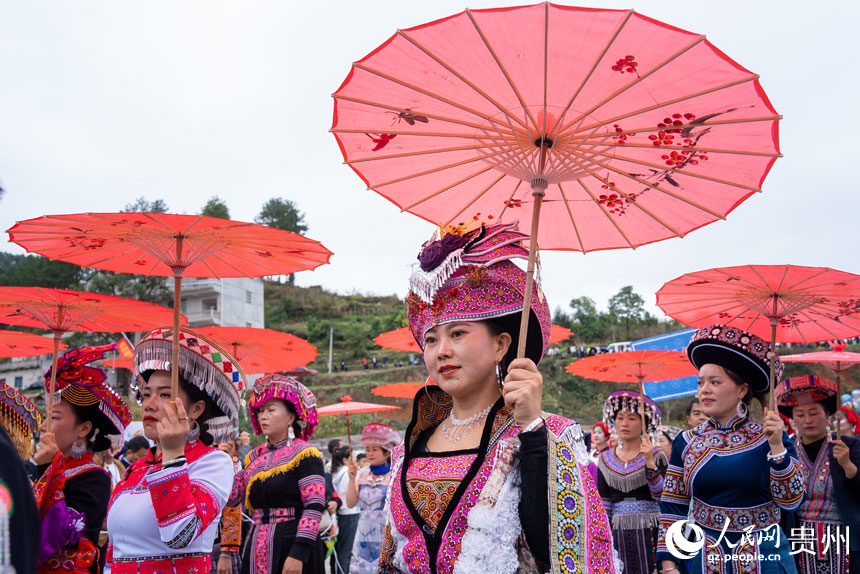 贵州黄平:苗族同胞盛装庆祝"芦笙会"