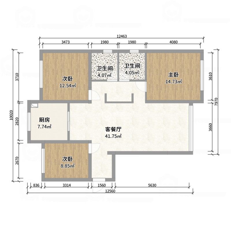 滨州拉菲公馆户型图图片