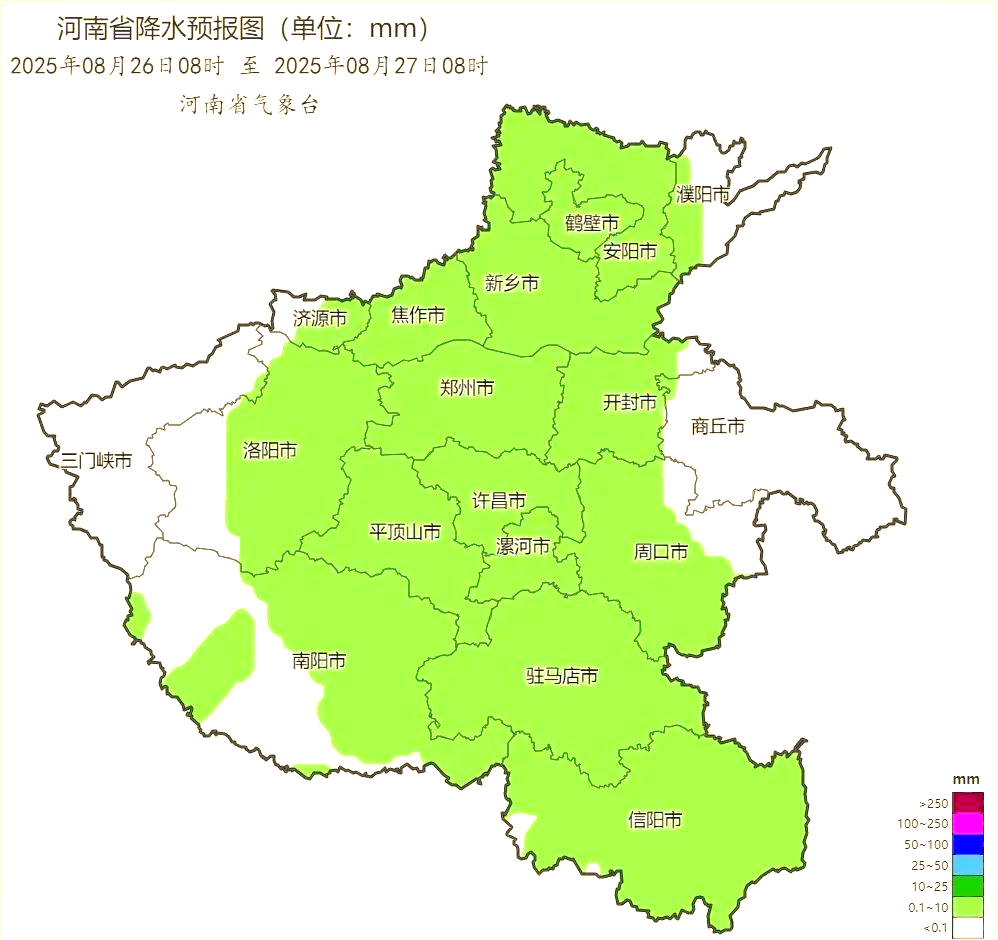 河南全省天气预报今日情况