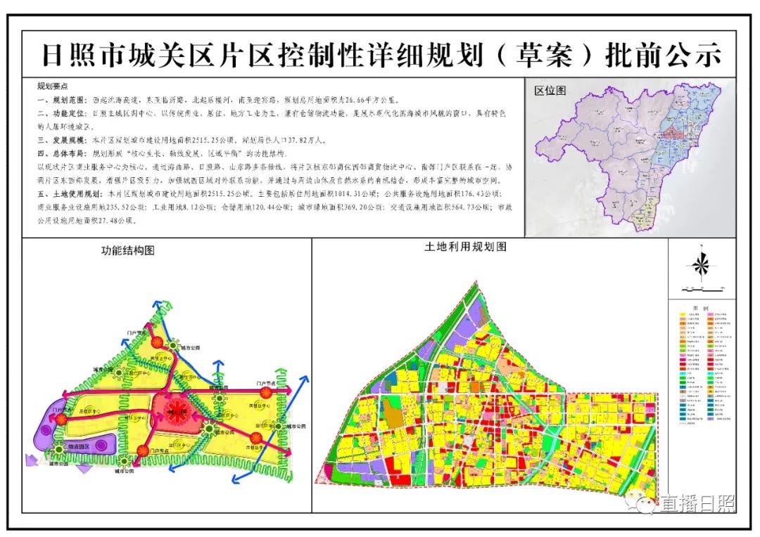 2021日照新一轮城市规划(草案)批前公示!(部分片区!公示期至8月30日)