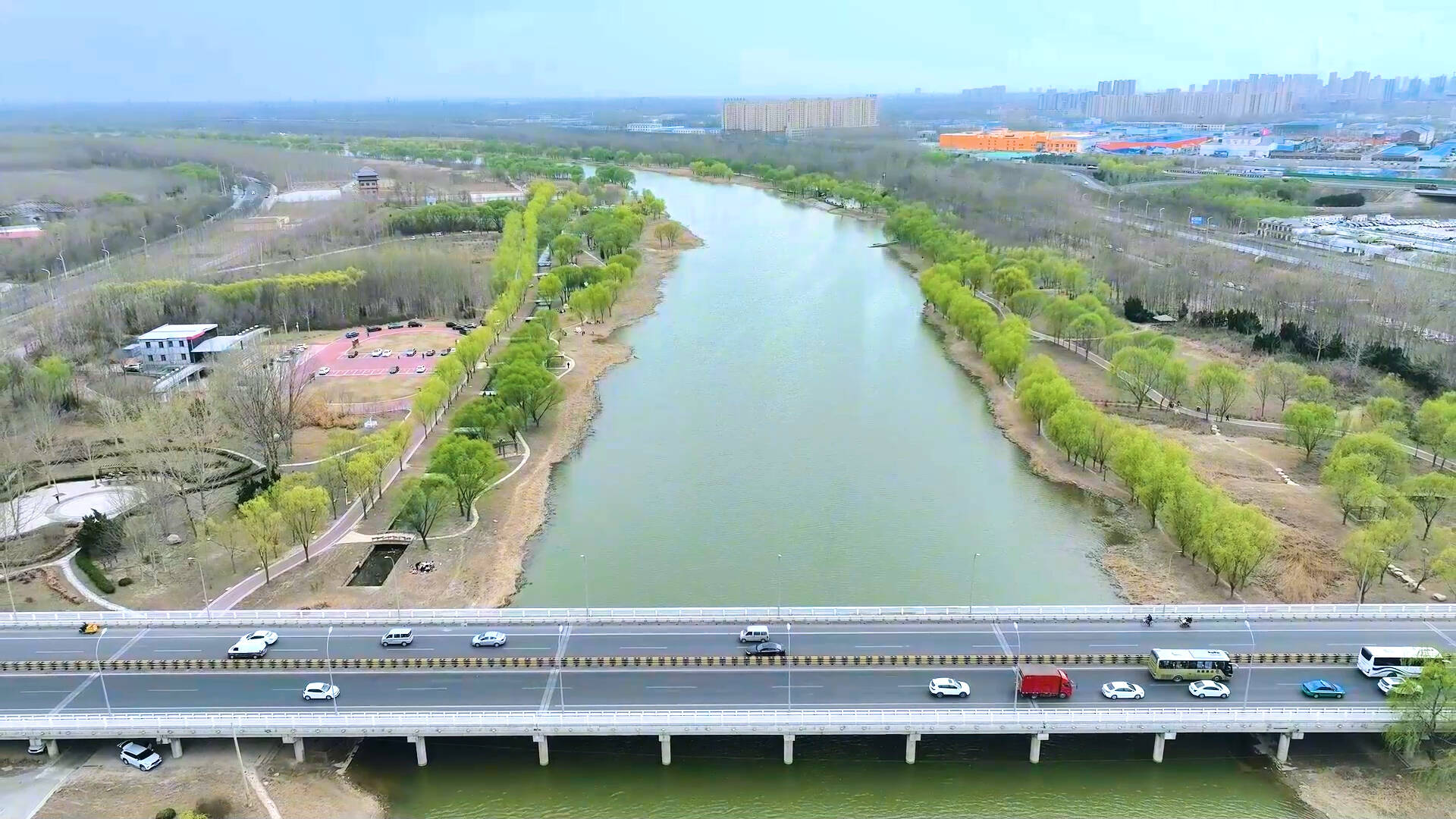 德州减河湿地公园路线图片