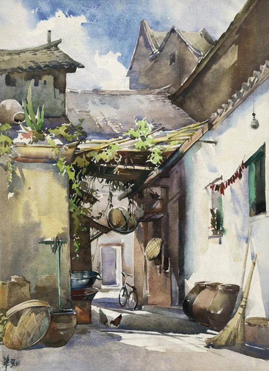 鉴赏|女画家华宜玉的水彩人生