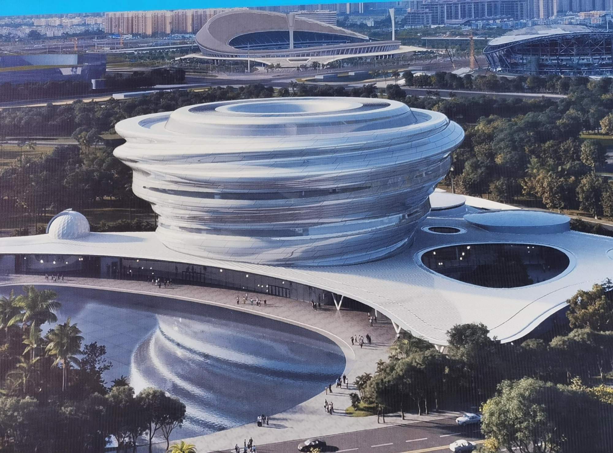 原创组图丨海南科技馆建筑工程项目有序推进中