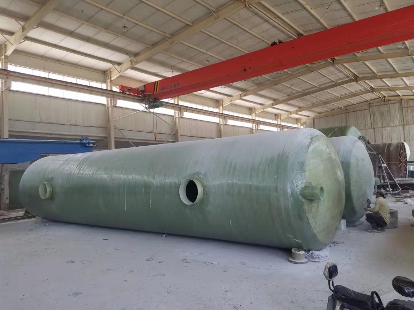 45立方玻璃钢储粪罐大型缠绕化粪池一体式