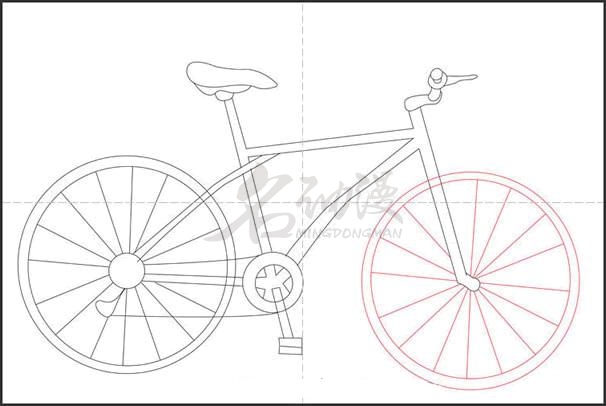 怎樣畫自行車