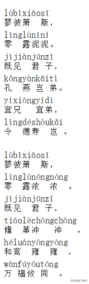篇篇经典 翩翩诗经|蓼萧——雨露从此滋润天下