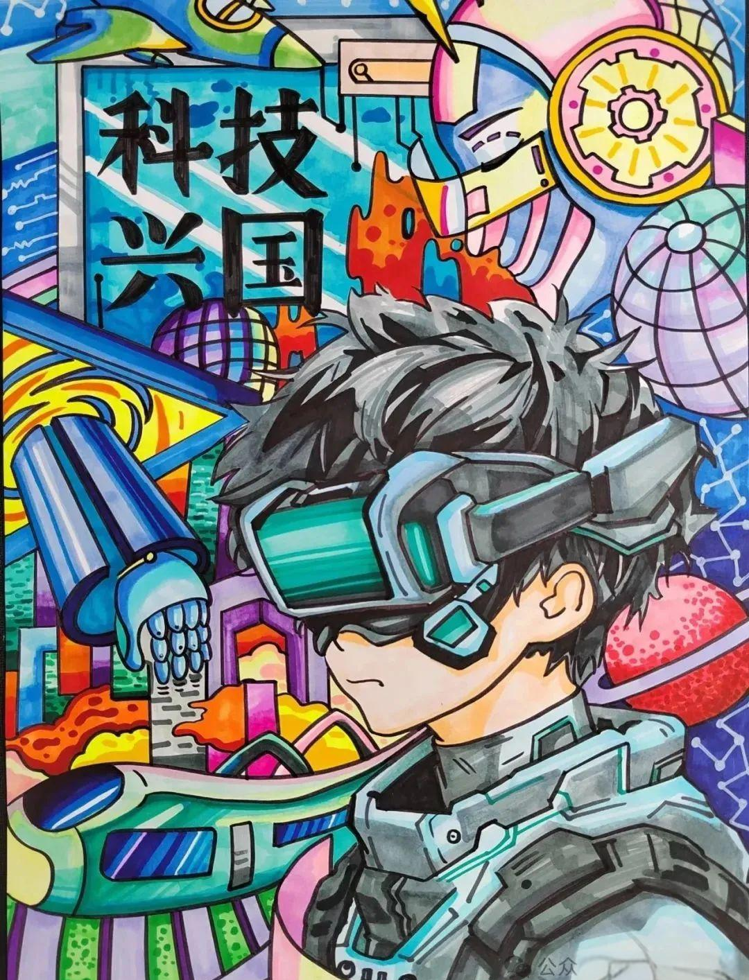 精选未来科技主题的创意科幻画素材,儿童科幻画创作要点与画法详解