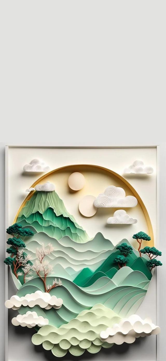 3d立体剪纸壁纸