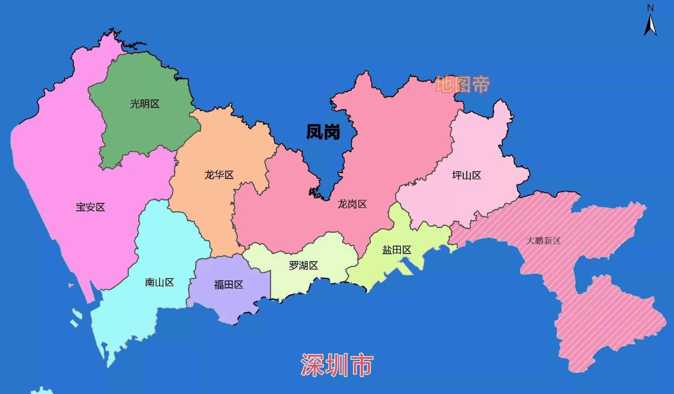 凤岗地图深圳地图图片