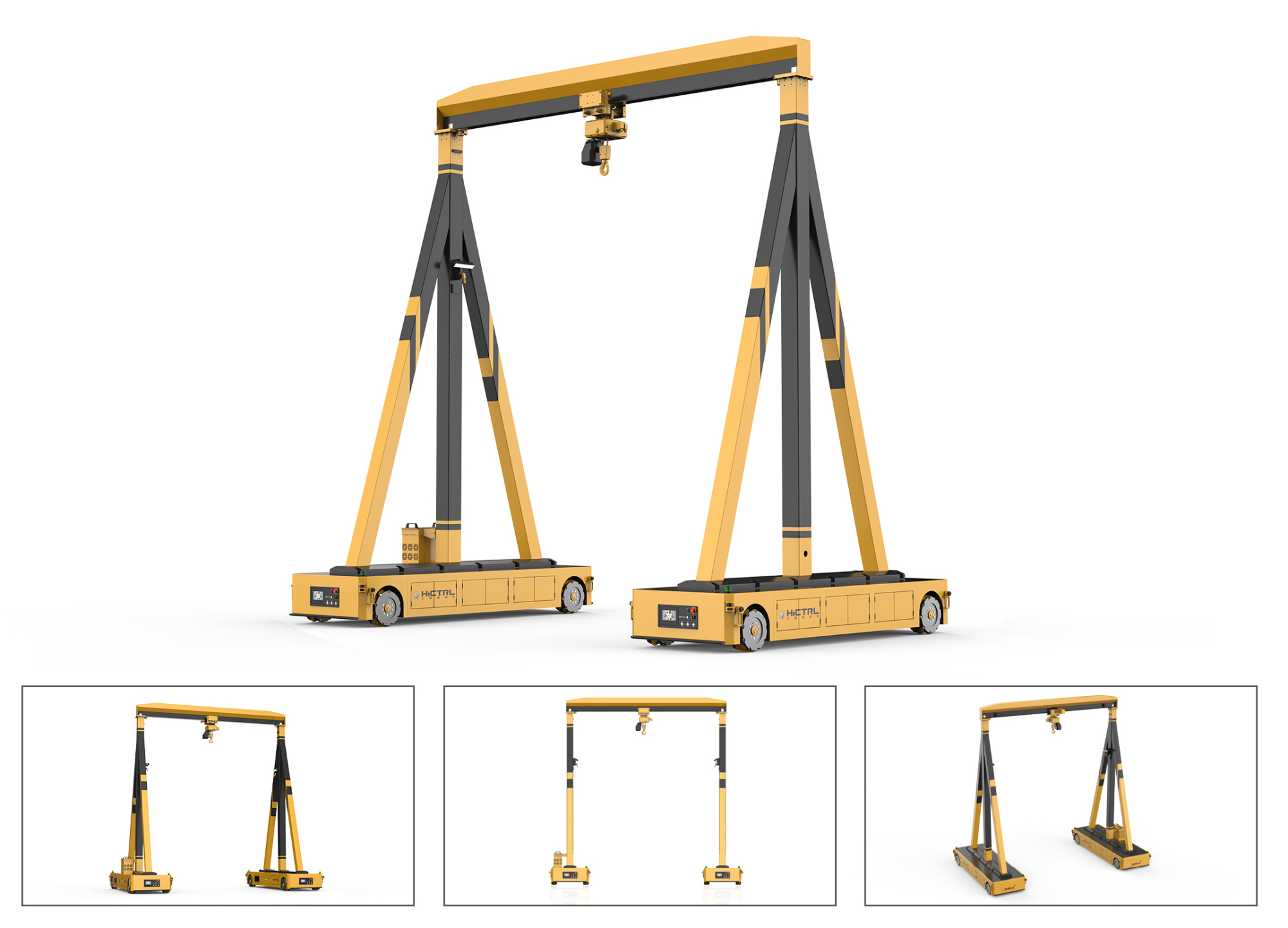 agv双车联动_智能双车移动龙门吊_引领物料搬运的革新