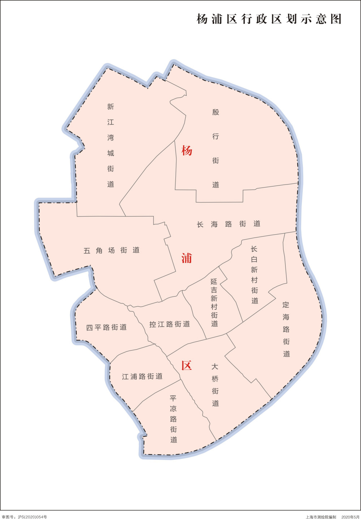 中华人民共和国-上海市行政区划地图