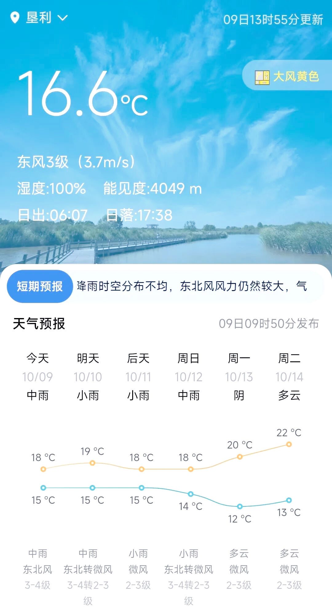 东营连阴雨天气预报与安全出行提示