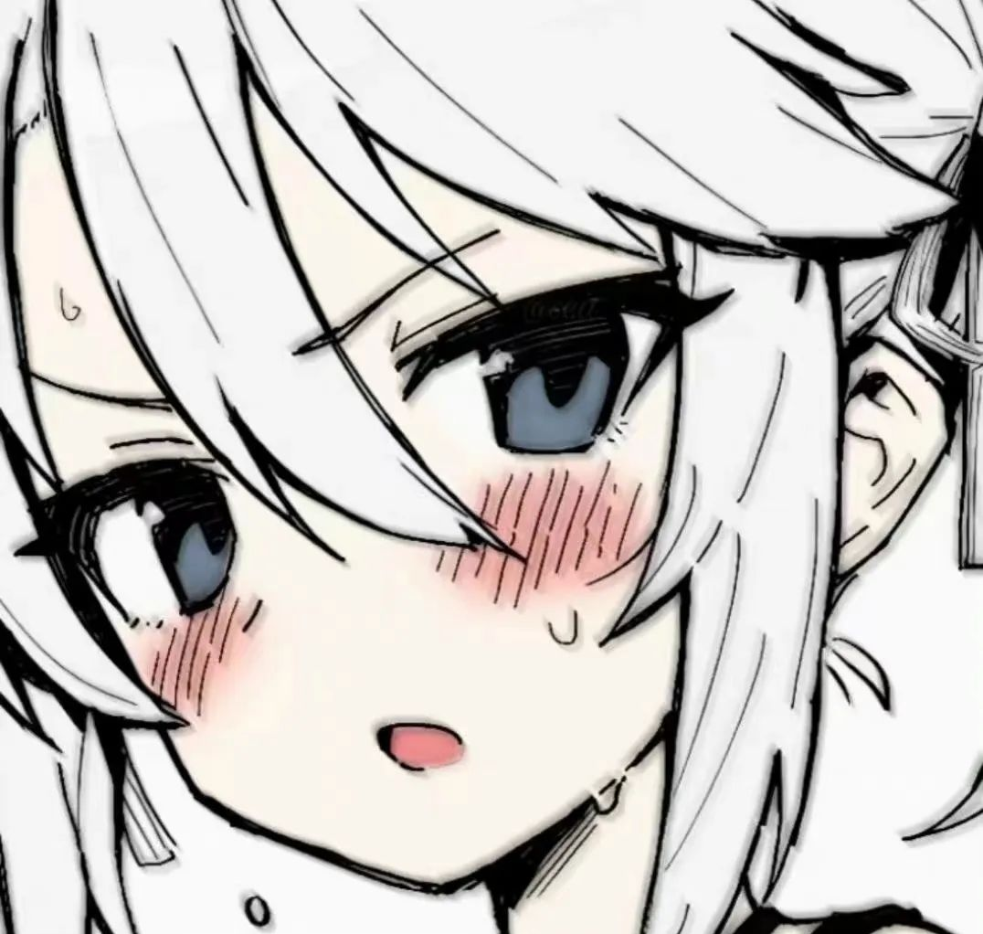 黑白风男女生动漫头像精选