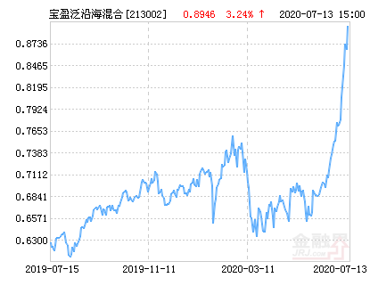 宝盈泛沿海混合基金最新净值涨幅达324%