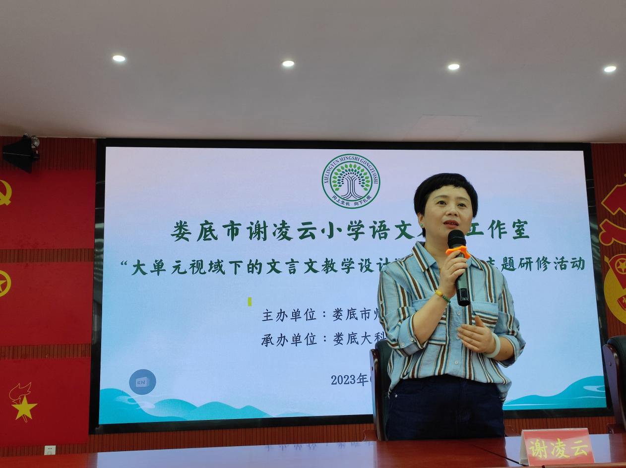 娄底市谢凌云小学语文名师工作室开展主题研修活动