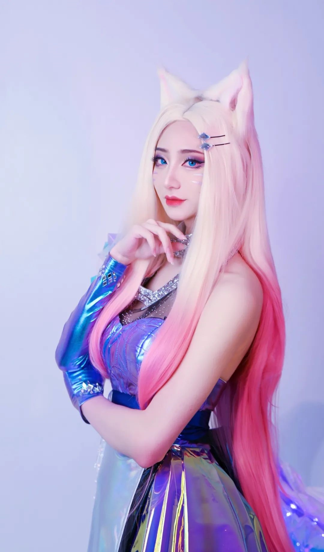 cosplay美女系列:英雄联盟kda阿狸cos,我们心有灵犀,不是吗?