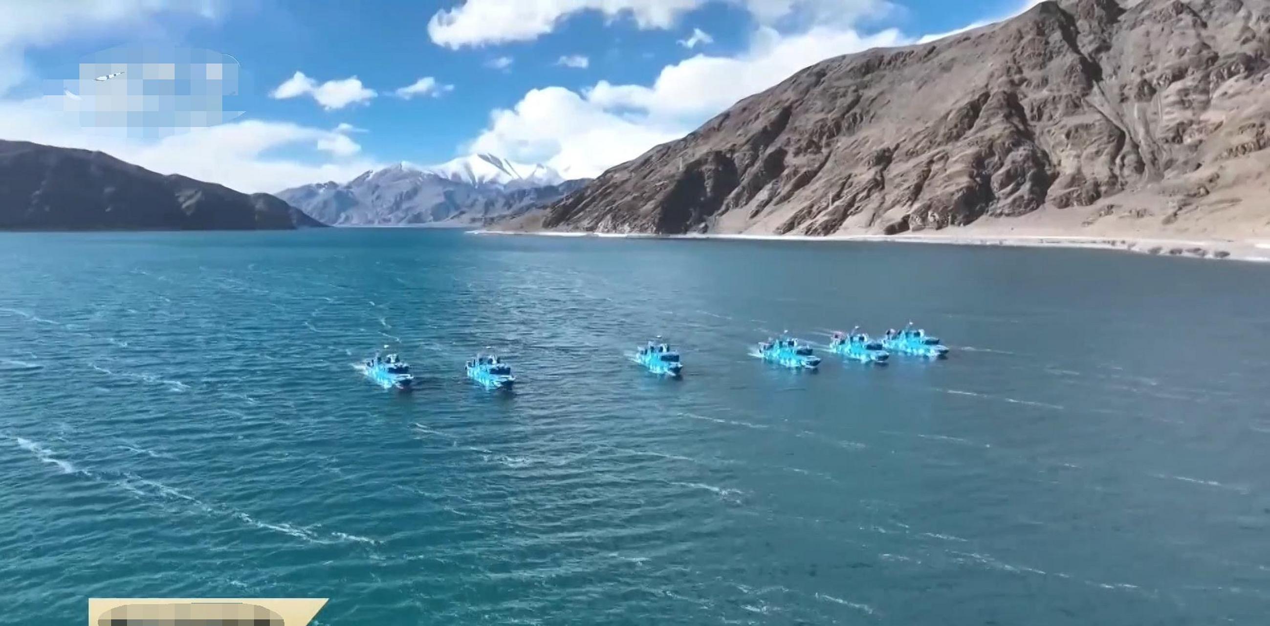 中国解放军在班公湖的"西海舰队"!