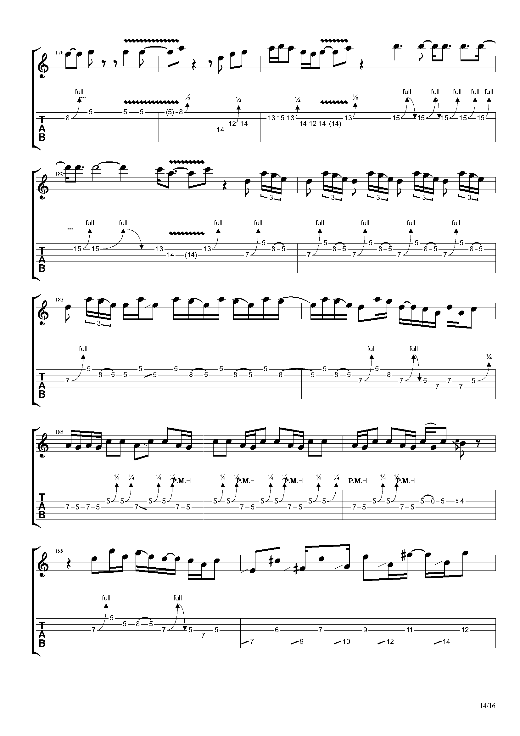 「吉他谱」joe satriani - if i could fly