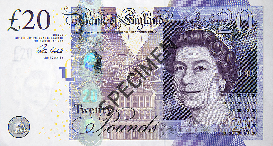 20英镑纸币图片