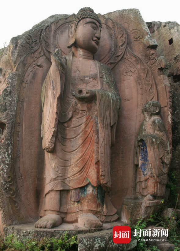 反着来的"拈花一笑" 四川仁寿县冒水村大佛背后有着啥秘密?