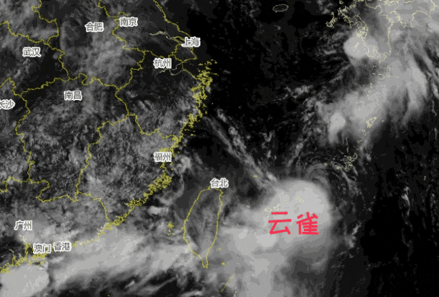 台风"云雀"明天经过上海人民广场同纬度,有风雨影响吗?