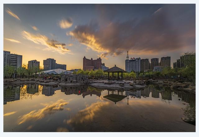 沈阳碧塘公园风光,夕阳下妖娆「摄影原创」