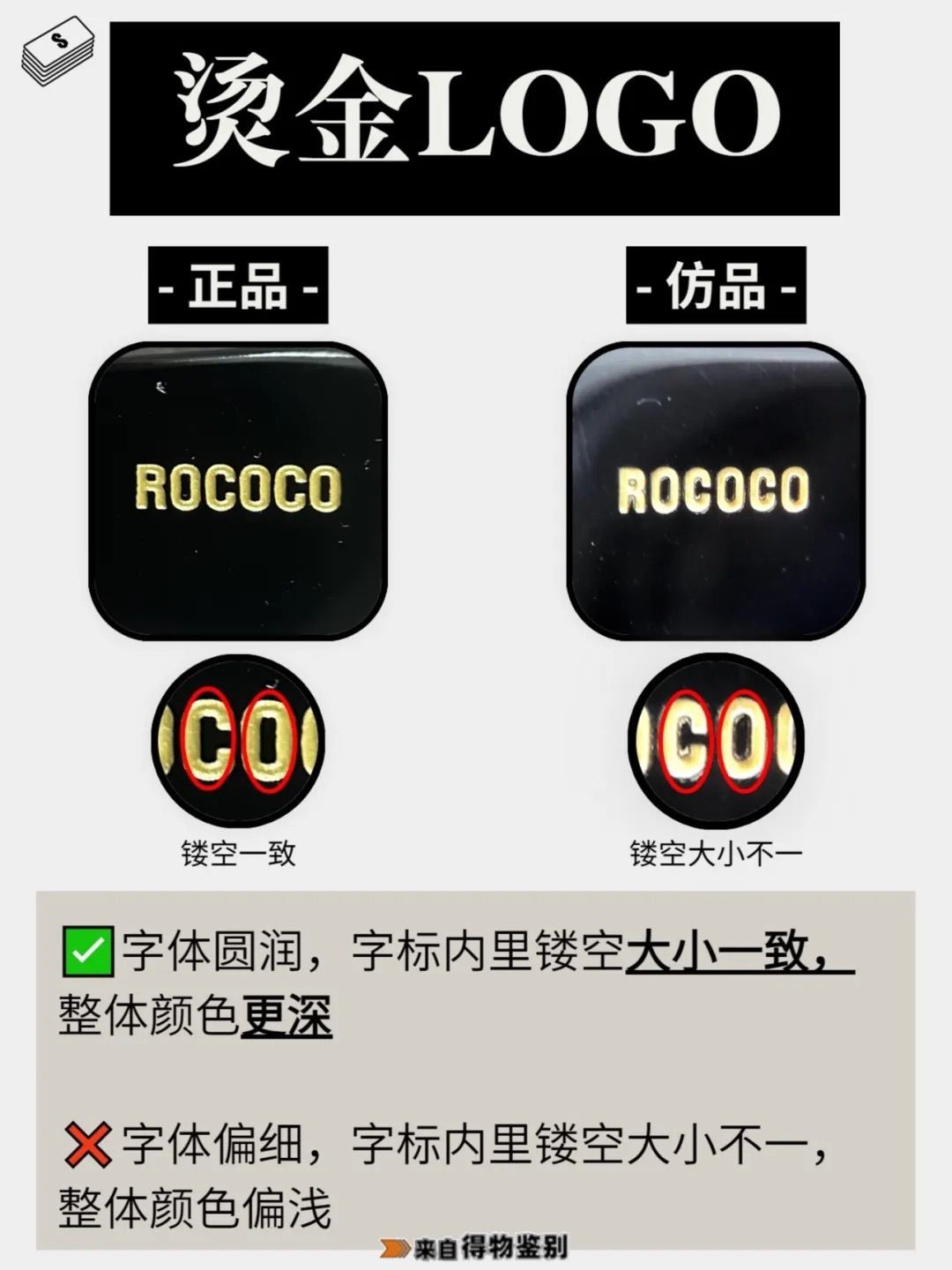 显脸小神器!gm rococo墨镜真伪对比!