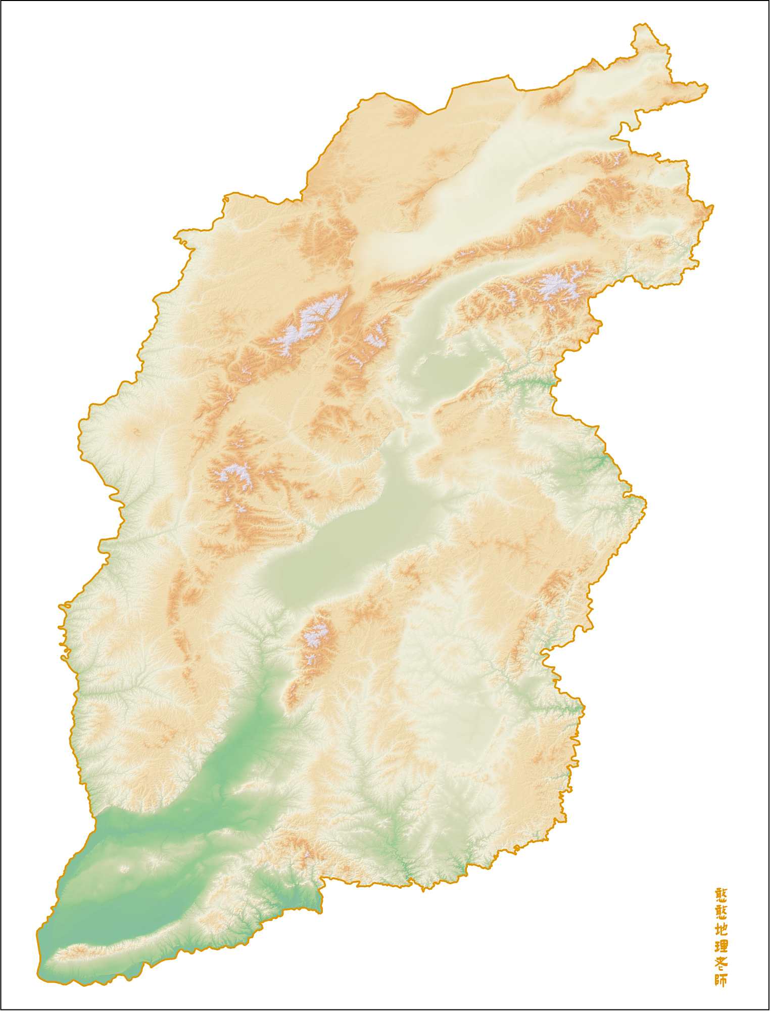 华北地区(京津冀晋内蒙古)地形