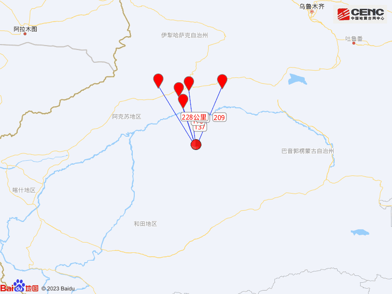 新疆阿克苏地区沙雅县发生4.2级地震