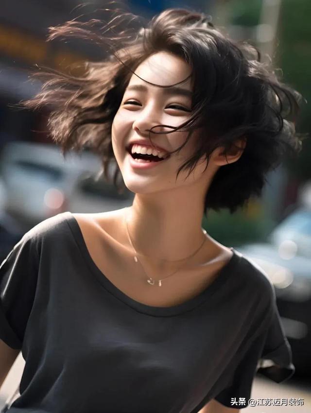 阳光女孩治愈性的笑容