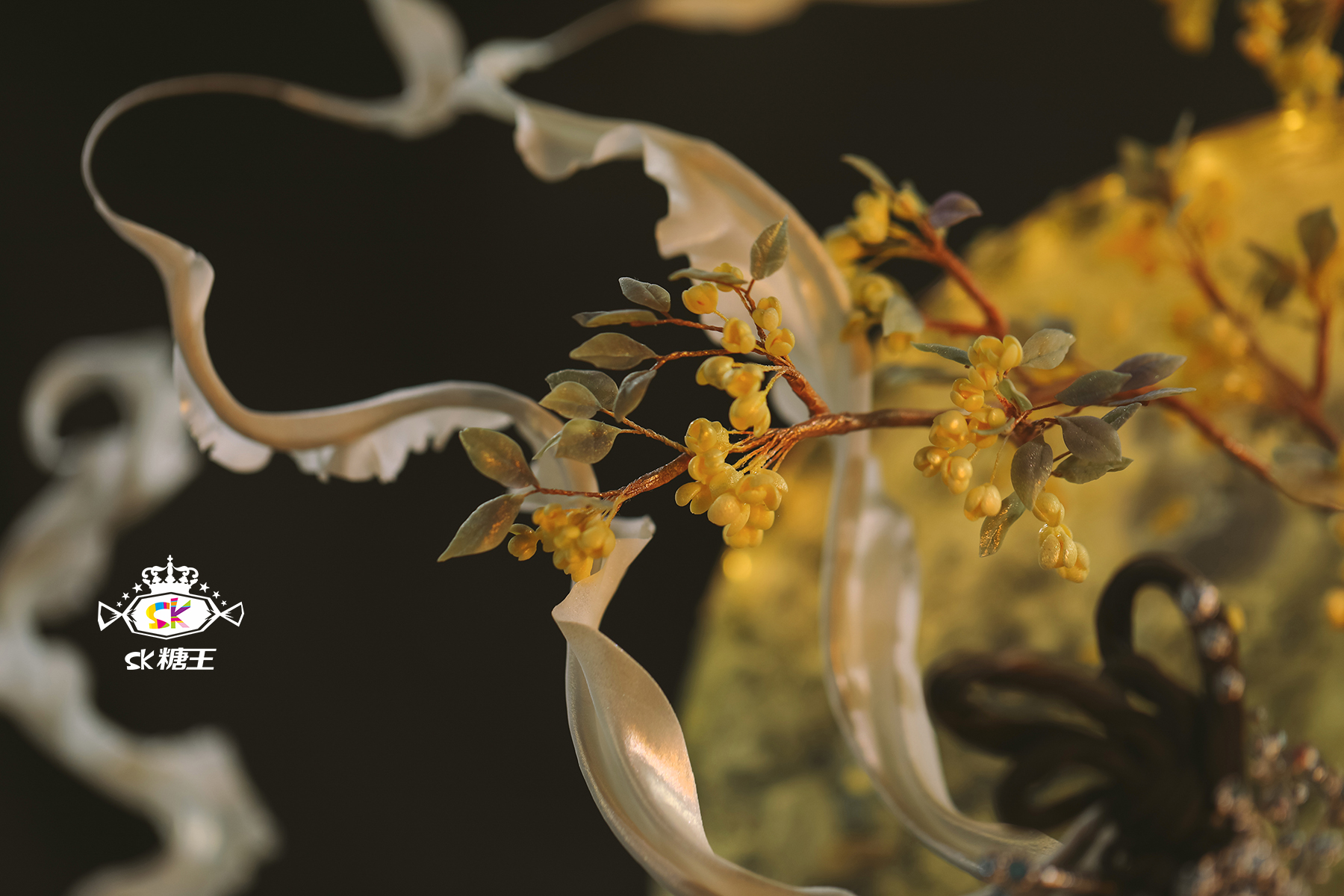 sk糖王团队|古风翻糖人偶蛋糕作品《嫦娥》