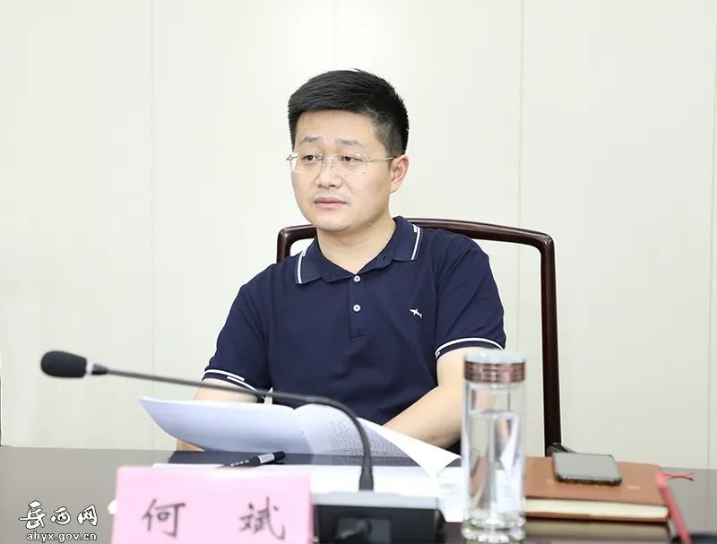 8月24日,何斌出席岳西无人机产业链建设情况汇报会