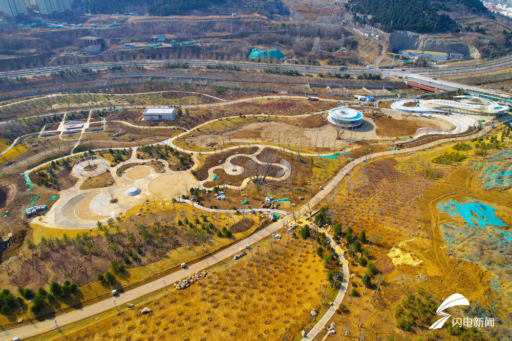 景观绿化基本完成 济南兴隆公园预计4月底前完工