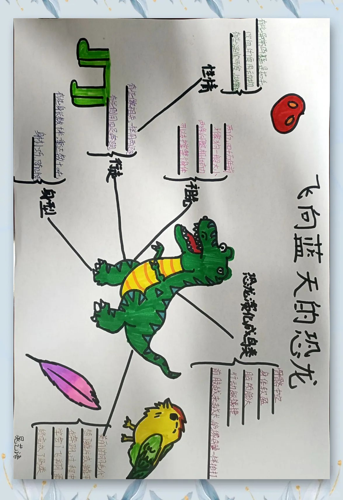 用思维导图让孩子轻松掌握恐龙进化奥秘